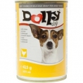 Conservă pt. câini, cu Pui - Dolly hrana umeda dolly