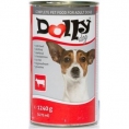 Conservă pt. câini, cu Vită 1240g - Dolly hrana umeda dolly